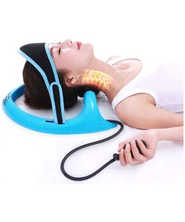 Inflatable cervical vertebrae for the decompression of the spine to correct the cervical spine and to relieve neck pain when the cervical spine is too straight