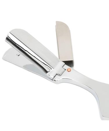 Nunafey Barber Finger Razor - Smooth Surface Clip Type Shaving Razor for Home & Salon Use (Silver) - Buy Online on GoSupps.com
