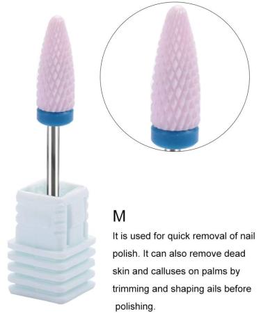 Nail shop professional nail polisher nail manicure tool 5 Types Ceramic Cylinder Shape Grinding Head Nail Drill Bit for Nail Polishing Manicure Tools(03#) - Buy Online on GoSupps.com