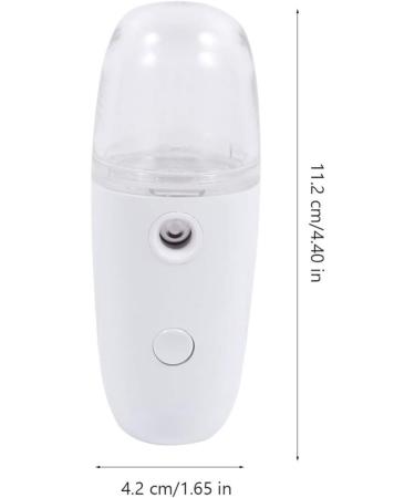 POPETPOP 1 Set Spray Hydrating Apparatus Face Cool Mist Sprayer Facial Humidifier Nanometer Sprayer Facial Water Sprayer Portable Facial Sprayer Travel USB Spray Bottle Plastic White 11.2x4.2cm White - Buy Online on GoSupps.com