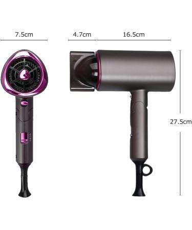 Kavolet Hair Dryer 1800W Blow Dryer Ionic Hair Dryer with Diffuser Foldable Handle Portable Travel Hair Dryer for Home Travel Salon Without Damaging Hair - Buy Online on GoSupps.com