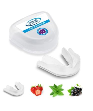 Game Guard-Hockey mouth protection for children aged 8 9 10 11 12 13 years.Mouth protection for boxes rugby football Taekwondo transparent black currant taste - 1 piece Junior (8 ans et plus) transparent - taste of black currant