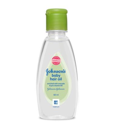 2 X Johnson's Baby Hair OIL Non Greasy Avocado Pro-vitamin B5 Soft Mild 60ml X 2 120ml