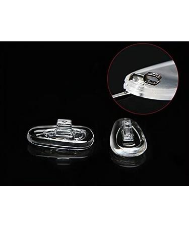 BEHLINE Soft Silicone Push-in Glasses Nose Pads - 5 Pairs | Anti-Slip Replacement Nose Piece for Eyeglasses and Sunglasses | Clear Slide-on Nose Guards (15mm Teardrop-Shape) - Buy Online on GoSupps.com