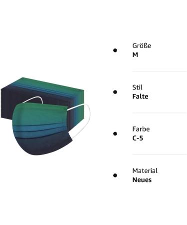 Winfer 50/100 Pack Disposable 3-Layer Mouth Protection - Breathable Colored Face Masks & Neck Scarfs for Men & Women - Buy Online on GoSupps.com