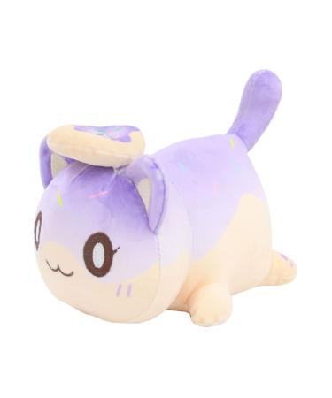 LAIBUY Plush Pillow Soft Kawaii Kitten Anime Plushie Hugging Pillow Cute Stuffed Cat Animal Plush Toys Suitable Kids Boys Girls and Her Birthday Christmas Day Gifts (donut)