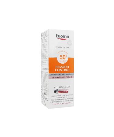 Eucerin Pigment Control Sun Fluid 50+ | Broad Spectrum SPF 50+ Anti-Pigmentation Protection | 50ml - International Shipping Available - Buy Online on GoSupps.com
