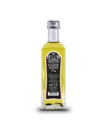 Valnerina Tartufi Huile D'olive Aromatis e La Truffe Noire | Assaisonnement Au Parfum De Truffe | Bouteille 55 ml.