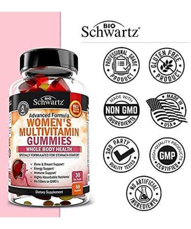 BioSchwartz Women's Multivitamin Gummies - Advanced Formula, 60 Count - Buy Online on GoSupps.com