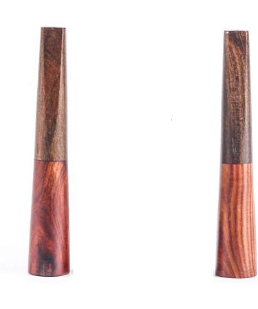 Mini Cigar Filter Holder Made of Mahogany Sturdy and Durable 2 Pack Short Cigar Holders for Men and Women Suitable for Small Size Cigars - Buy Online on GoSupps.com