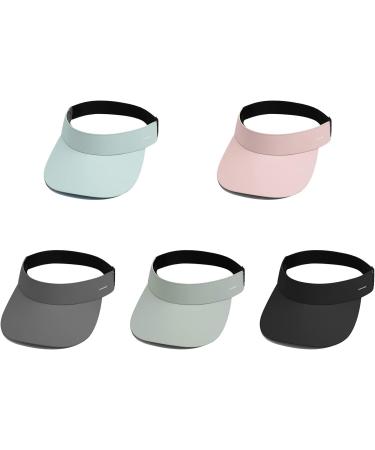 Clape UV Protection Visor Cap - Quick-Drying Adjustable Sun Shield for Golf & Tennis - Summer Outdoor Visor in Dark Gray (RNKD01) - Buy Online on GoSupps.com