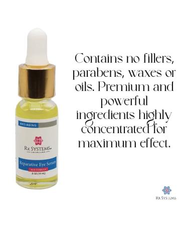 Rx Systems PF Reparative Eye Serum - Vegan Formula with 8 different Peptides Plant Extracts & No Fillers Paraben or Silicone! Eye Cream for Puffiness and Bags Under Eyes - Under Eye Serum - Buy Online on GoSupps.com