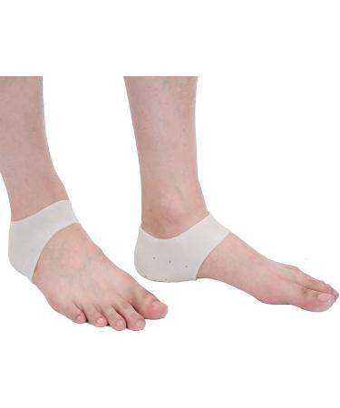 Buy Moisturizing Gel Heel Socks - Silicone Elastic Sleeves for Dry Cracked Heels | Foot Care Solution - Buy Online on GoSupps.com