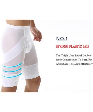 OLIns Men's High Waisted Boxers - Tummy Control Shapewear Shorts for Slimming & Compression | International Shipping - Buy Online on GoSupps.com