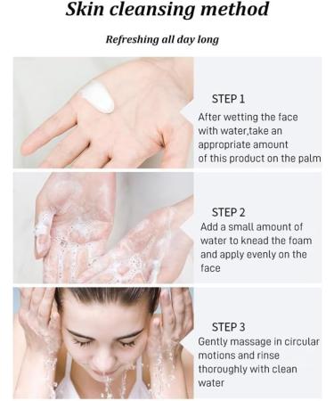 WHITENING and Freckle-Removing Facial Cleanser Refreshing Oil Control Freckle Removal and Nicotinamide Brightening Skin Tone (Color : 1PCS) - Buy Online on GoSupps.com