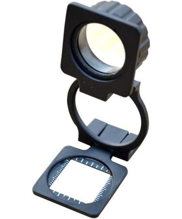 Magnifier Scale Glass 10x Latitude and Longitude Density Mirror to See Dot Textile Fabric Professional Inspection High Desk Magnifier Good Times - Buy Online on GoSupps.com