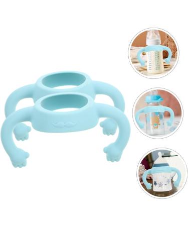 Toyvian 2pcs Bottle Handle Handle Bottle Accessories Grip Milk Bottle Newborn 14.00X5.00X5.00CM Sky-blue - Buy Online on GoSupps.com
