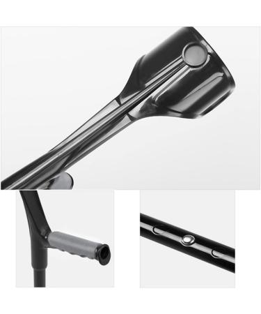 Ergonomic Forearm Crutches Aluminum Crutches for Adults Ight Non-Slip Crutches for Walking Support After Injury Or Surgery 10 Stops Adjustable Handicapped Decorate Warm Life (Black) Warm as Ever - Buy Online on GoSupps.com