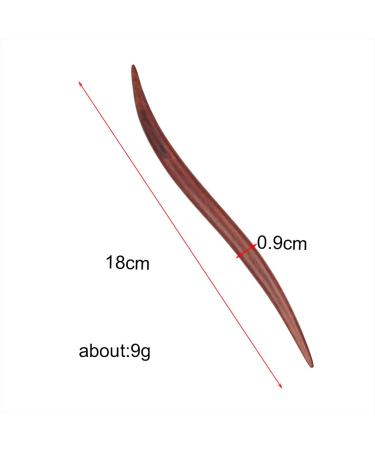 Buy Retro Traditional Wooden Hair Stick - Chinese Style Hair Fork & Hairpin in Red | International Shipping Available - Buy Online on GoSupps.com