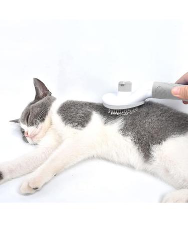 Secwell Pets Cat & Dog Brush - Hair Remover with Cleaning Button for Long & Short Hair - Gray - Buy Online on GoSupps.com