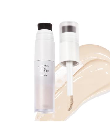 LXZJJM 3-in-1 Soft Skin Foundation for Mature Skin Portable Liquid Foundation with Concealer Brush Seamless Finish Ideal Foundation Makeup for Women (01#Brightening skin tone 8 g) 8 g (Pack of 1) 01#brightening Skin Tone