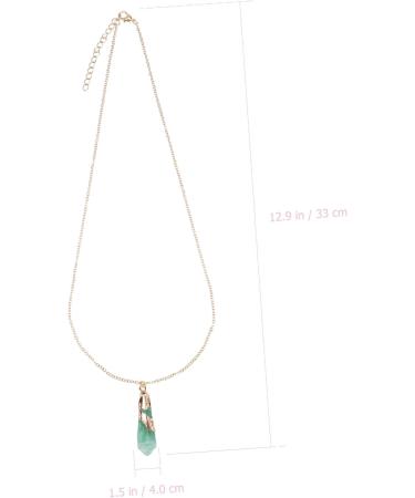 KALLORY 1pc Crystal Rough Necklace Healing Crystal Necklace Clavicle Chain Neck Decoration Grace Miss Tennis - Buy Online on GoSupps.com