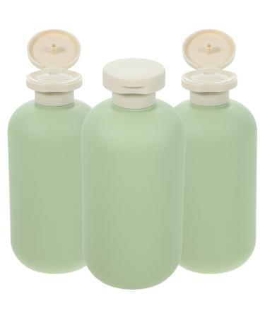 minkissy 3pcs Flip Cap Shampoo Bottles Empty Sub Package Squeeze Bottles Shower Gel Bottle Refillable Containers for Shampoo Lotions Cream Wash Conditioner Green 14.1x6.5cm - Buy Online on GoSupps.com