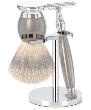 MHLE Universal Stand for Razors & Shaving Brushes - Chrome Modern Design - Buy Online on GoSupps.com