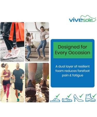 ViveSole Toe Straightener Splint Pair - Metatarsal Support for Hammer Toe Joint Alignment - Cushioned Brace for Crooked Toes - 1 Pair - Buy Online on GoSupps.com