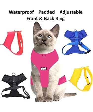 Dexil Colour Coded Cat Harness Warning Alert Vest Padded and Water Resistant Red CAUTION (S-M) Small-Medium Red CAUTION - Buy Online on GoSupps.com