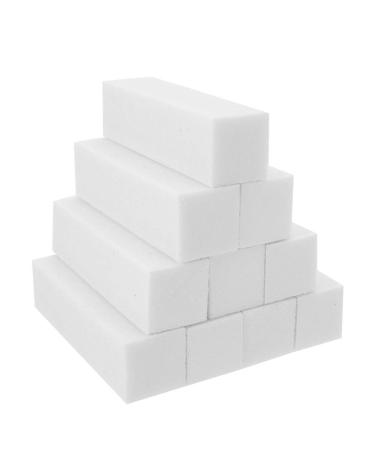 Sussurro 10 piece white buffer grinding blocks polishing block buffer of the new generation sponge nail file buffer grinding blocks nail file manicure tool