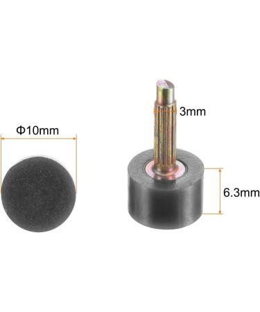 HARFINGTON 6 Pairs TPU High Heel Tips - Replacement Tap Caps for Women | 3mm Thick 10mm Round Heel Repair Caps in Black & Gold Tone | Durable High Heel Protectors for International Shipping - Buy Online on GoSupps.com
