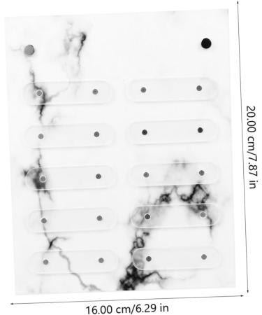 Nail Display Board Nail Color Chart Display Coloured Card Practice Color Sticks Nail Art Showing Holders Nail Art Showing Board Pegboard Display Stand Color Cards Magnetic Acrylic - Buy Online on GoSupps.com