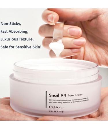 Buy 1 Get 1 Free Cokor 94% French Snail Mucin Moisturizing Cream - K-Beauty Glass Skin Care 3.52 oz x 2-pack - Fast International Shipping - Buy Online on GoSupps.com
