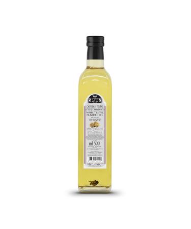Valnerina Tartufi White Truffle Oil 500ml | White Truffle Flavored Olive Oil | Truffle Flavored Seasoning | Bottle 500 ml.