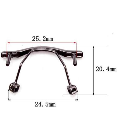 NOYOTA Metal Nose Pad Holder - Gold Rimless Glasses Nose Bridge Replacement | 1 Piece for Comfort & Style - Buy Online on GoSupps.com