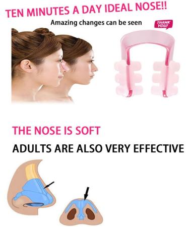 1PC Magic Nose Up Lifting Clip Nose Shaper Nose Slimming Device Painless Nose Bridge Straightening Nose Beauty Clip(Pink) nose slimmer - Buy Online on GoSupps.com