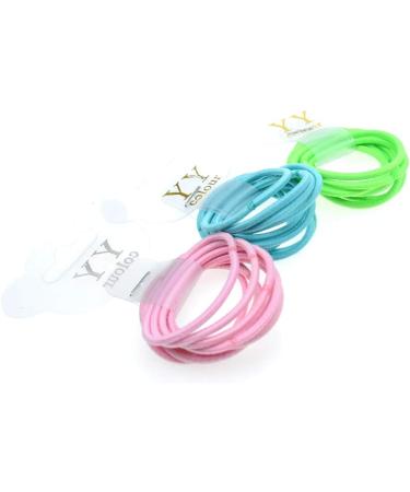100pcs Candy Color 2mm Elastic Hair Bands for Baby Girls | Toddler Hair Accessories - Buy Online on GoSupps.com