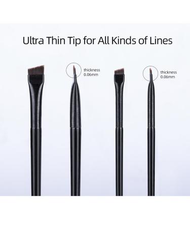 Precision Eyeliner Brush Set - Angled & Fine Point Makeup Brushes for Flawless Application | Liner Kit-A - International Shipping Available - Buy Online on GoSupps.com