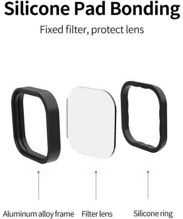 REYGEAK 4-Pack Lens Filter Kit for GoPro Hero 11/10/9 - CPL, ND8, ND16, ND32 Filters - Neutral Density and Polarizing Lens Protectors - GoPro Accessories - Buy Online on GoSupps.com