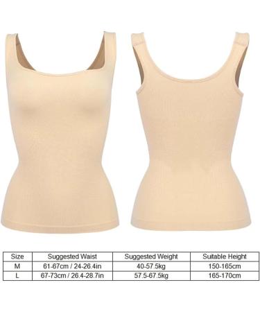 Women's Shapewear Tank Top | Belly Control Camisole Bodice | Postpartum Waist Coach Corset Vest in Skin Color L #06 - Buy Online on GoSupps.com