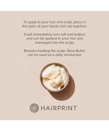 Hairprint African Shea Butter | Nourishing Face Skin & Scalp Treatment | Pure Shea Oil from Vitellaria Paradoxa | Unrefined Dye-Free Non-Toxic (4 Fl Oz) - Buy Online on GoSupps.com