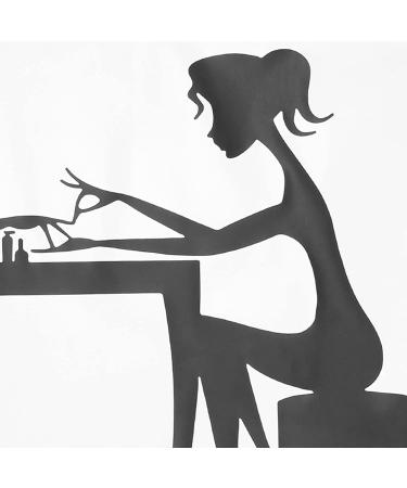 Nail Salon Wall Sticker Manicure Vinyl Wall Decal Durable Waterproof for Nail Salon Interior Decoration(small) - Buy Online on GoSupps.com