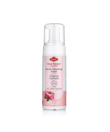 OTACI Rose Passion Facial Cleansing Foam  Face Cleanser Wash Foam Skin Facial Water Rose Foaming Natural