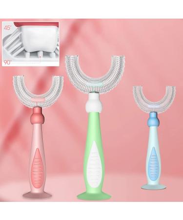 Cartoon 360 U-Shaped Baby Toothbrush - Soft Silicone Dental Care Tool for Kids & Toddlers - Buy Online on GoSupps.com