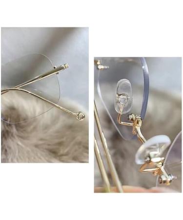 PARWANA Anti Glare Rimless Computer Readers - Stylish +0.00 Presbyopic Glasses for Men & Women | Flat Light Mirror - Buy Online on GoSupps.com