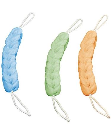 Back soaper Kosmetex shower sponge with hand straps soaping back soaping aid sponge 3 pieces