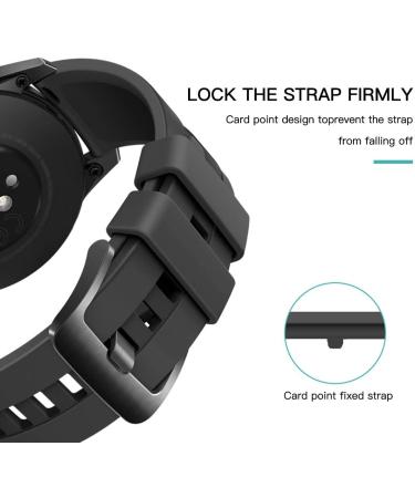 Silicone Fastener Rings for Garmin Forerunner 935/945 Bands - 6 Black Replacement Security Loop Keepers - Buy Online on GoSupps.com