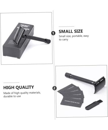 Minkissy 3 Sets Manual Reusable Razor & Trimmer - Stainless Steel Edge Shaver for Men | Old Razor & Nose Hair Groomer - Buy Online on GoSupps.com