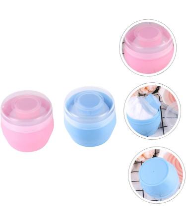  BIUDECO 2 Sets Body Powder Bottle Bulk Powder Bottle Compact Powder Puff Box For Child Makeup Powder Puff For Baby Powder For Baby Powder - Buy Online on GoSupps.com